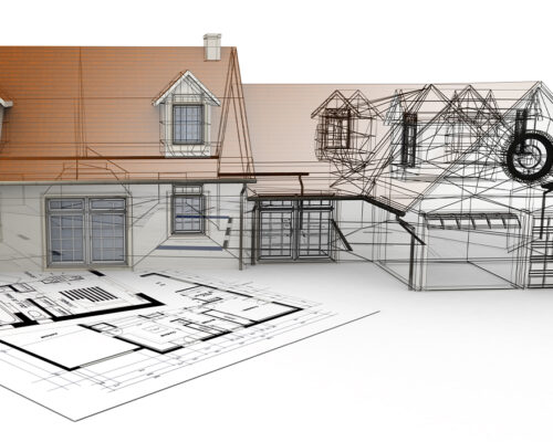 3D Architectural Rendering of residential home