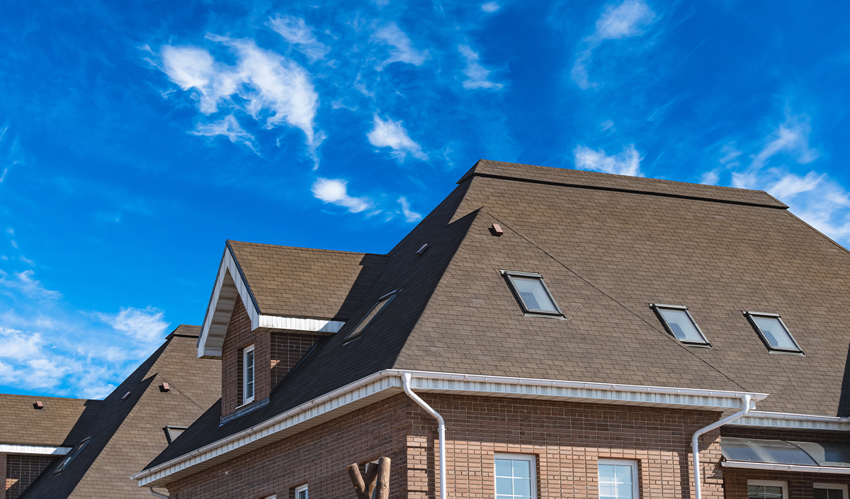 New roof on residential home