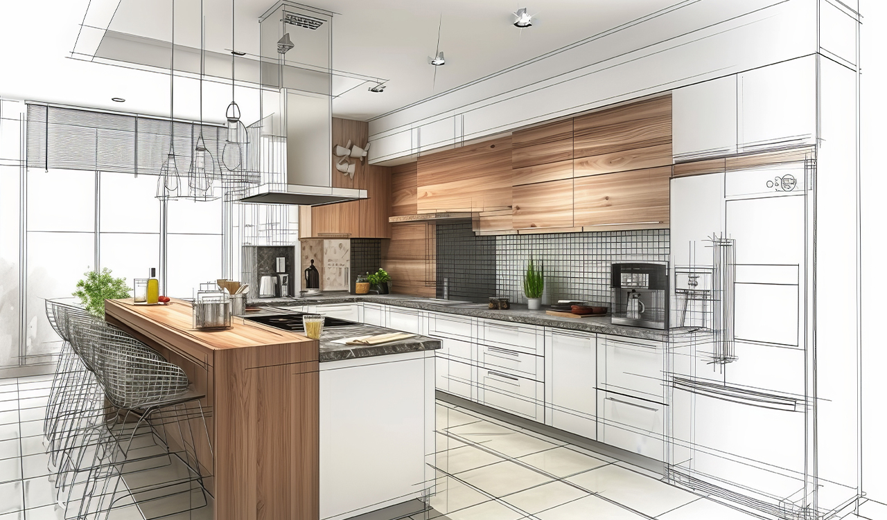 Kitchen Design Architectural Image