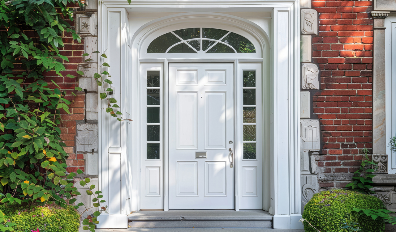 White Exterior Door